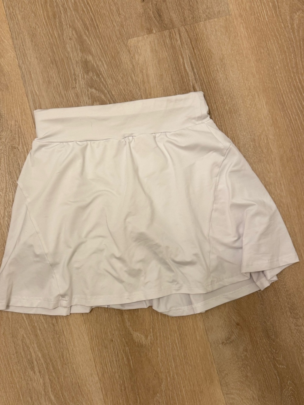 Amazon White Circle Skater Tennis Skirt with Built-In Shorts